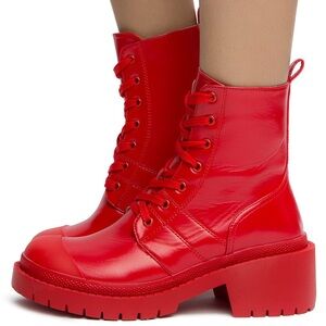 Marc Jacob’s Red Women's Lace-Up Boots size 38